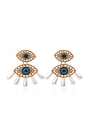 Nimat Devil's Eye Pearl Earrings