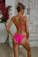 Dina Cutout Straps Bikini In Pink