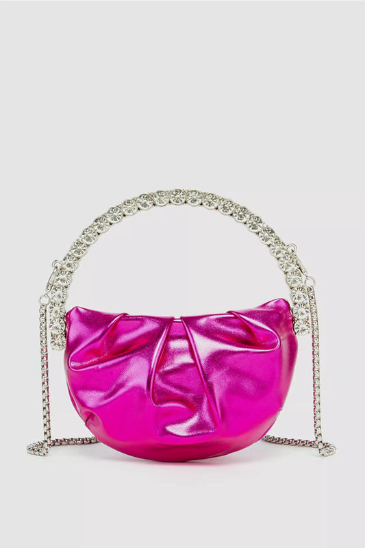 Laldor Crystal Embellished Rose Red Bag
