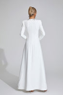 Galvina Diamond Maxi Dress In White