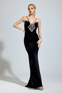 Fyrelion Black Backless  Bodycon Dress