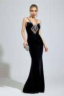 Fyrelion Black Backless  Bodycon Dress