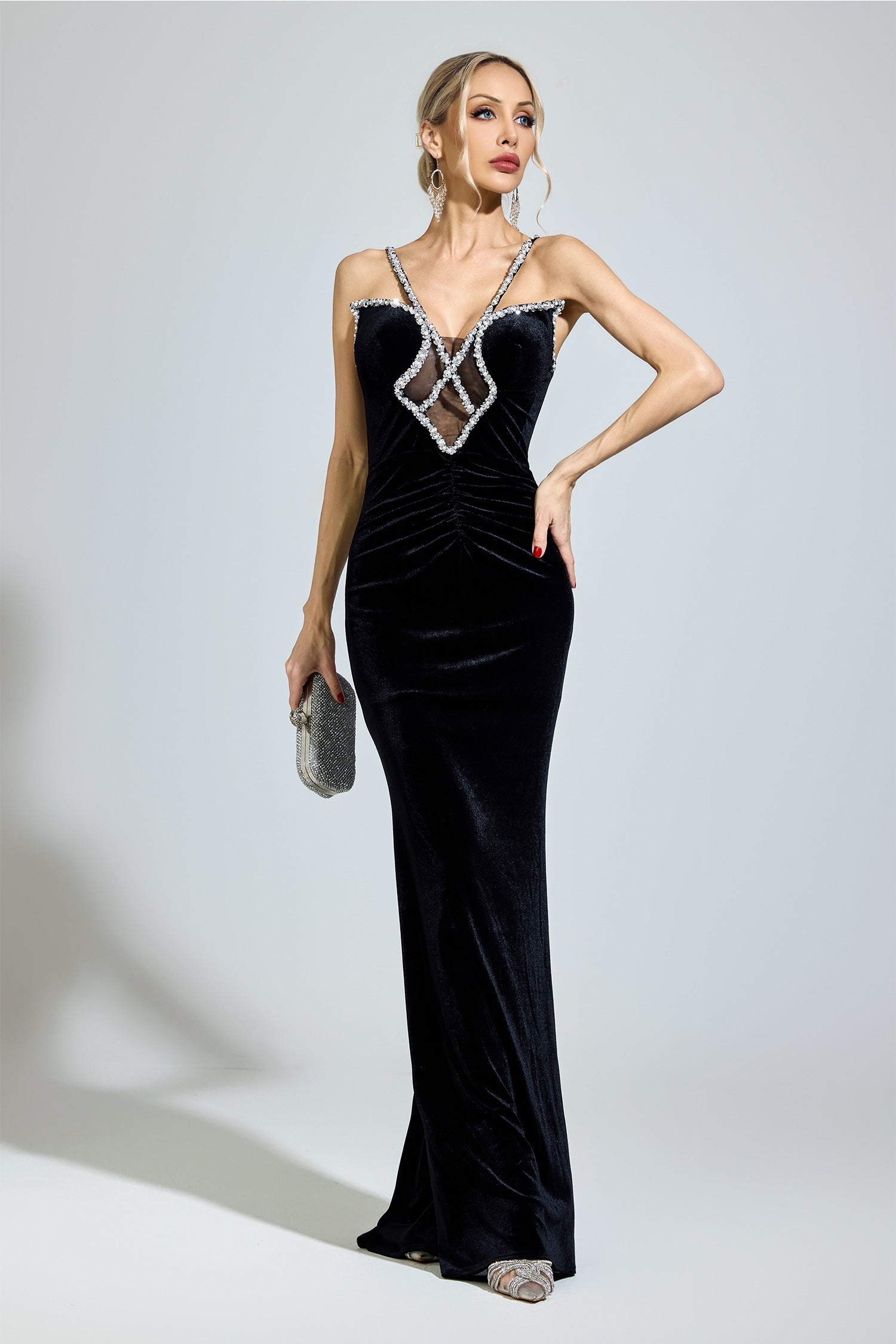 Fyrelion Black Backless  Bodycon Dress