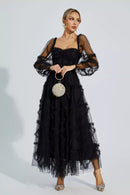 Terila Wedding Bridesmaid Maxi Dress In Black