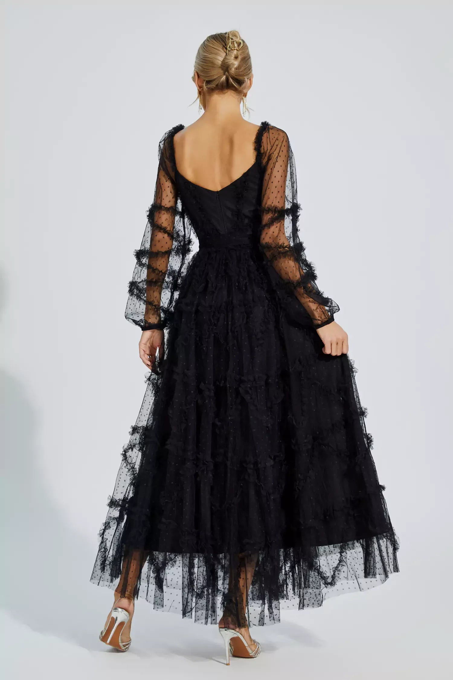 Terila Wedding Bridesmaid Maxi Dress In Black