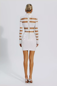 Hulda Silver Diamond Cutout Set