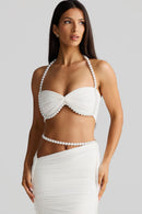 Jehiel Pearl Bodycon Maxi Skirt Set