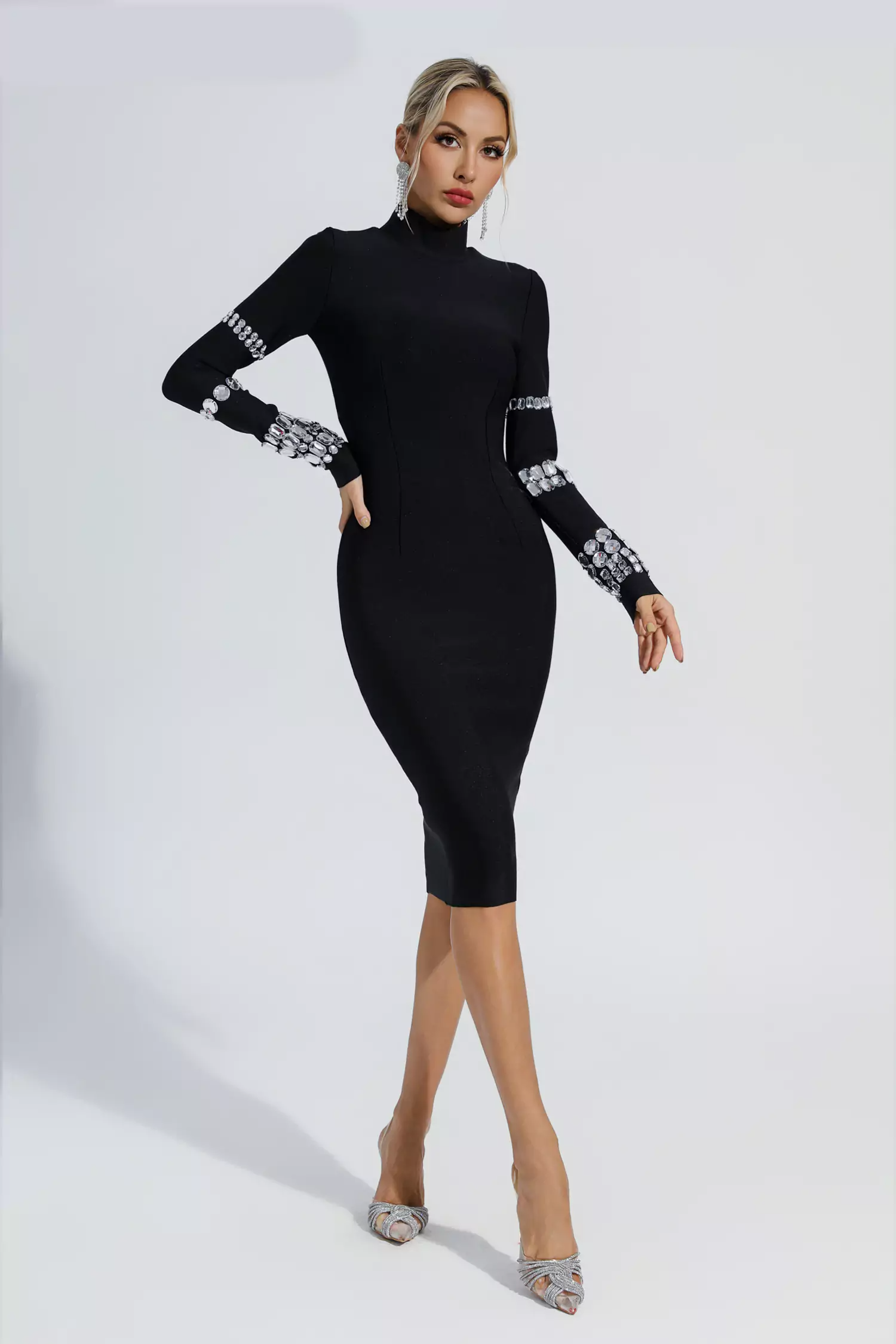 Martha Studded Bandage Dress
