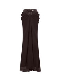 Praxel Halterneck Rhinestone Cutout Skirt Set