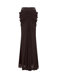 Praxel Halterneck Rhinestone Cutout Skirt Set
