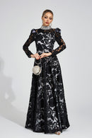 Cyraveth Black Diamond Maxi Dress