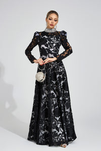Cyraveth Black Diamond Maxi Dress