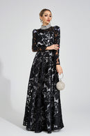 Cyraveth Black Diamond Maxi Dress