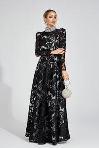 Cyraveth Black Diamond Maxi Dress