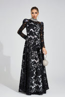 Cyraveth Black Diamond Maxi Dress