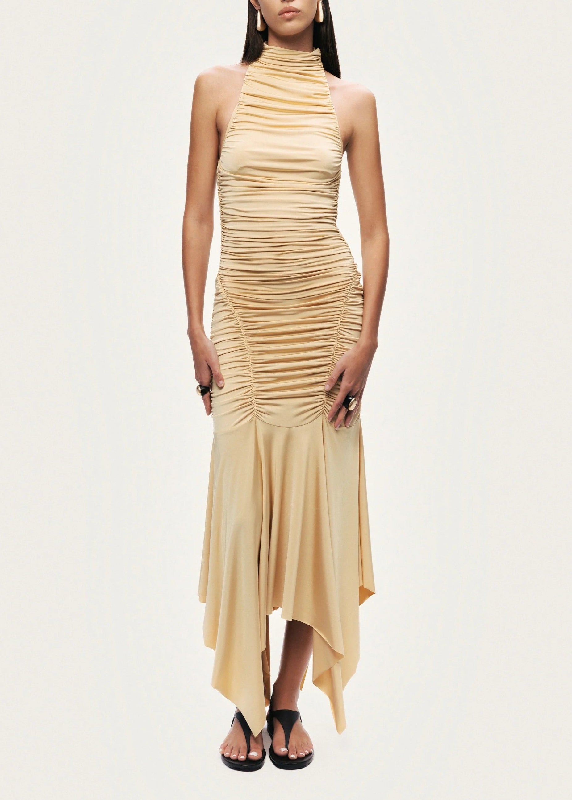 Rulmora Halter Midi Dress