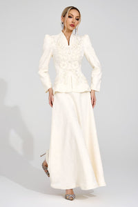 Jarevix Apricot Embroidered Set