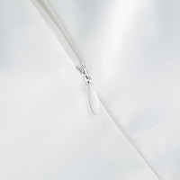 Zayne Mesh Flower One Shoulder Midi Dress In White