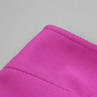 Neal Strapless Cutout Maxi Bandage Dress In Pink