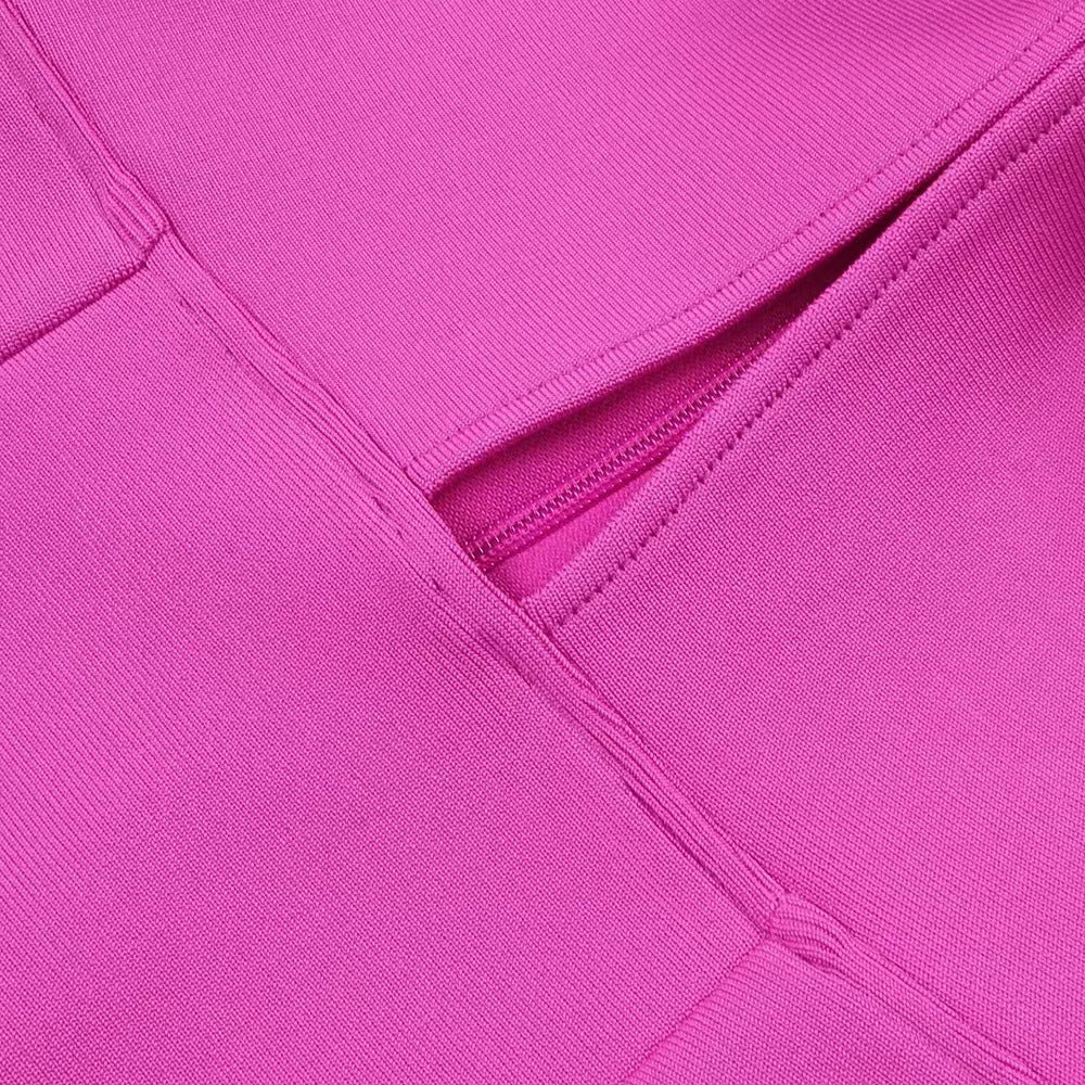 Neal Strapless Cutout Maxi Bandage Dress In Pink