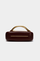 Cyrvath Metal Box Bag in Burgundy