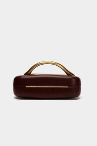 Cyrvath Metal Box Bag in Burgundy