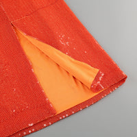 Royce Sequin Cutout Strapless Midi Dress