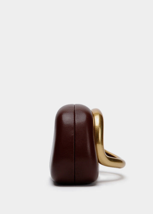 Cyrvath Metal Box Bag in Burgundy