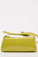 Avalyne Mirror Leather Baguette Bag