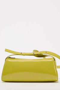 Avalyne Mirror Leather Baguette Bag