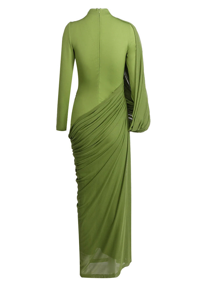 louren pintack sleeve dress M カーキ オケージョン Loryxel Maxi Dress In Green – Night Novas