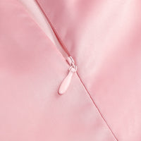 Zayne Mesh Flower One Shoulder Midi Dress In Pink