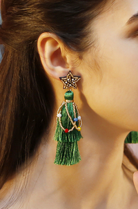 Scarlitt Star Tassel Earrings