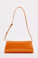Avalyne Mirror Leather Baguette Bag