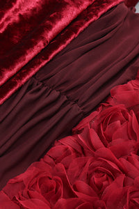 Beroe Off-shoulder Floral Embellished Midi Dress