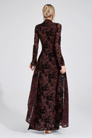 Eldricon Khaki Diamond Maxi Dress