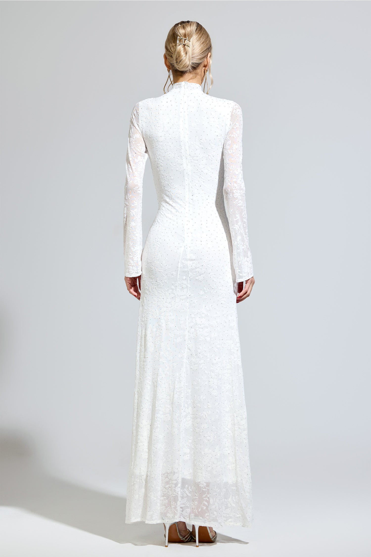 Eldricon White Diamond Maxi Dress