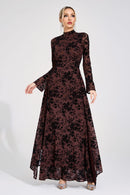Eldricon Khaki Diamond Maxi Dress