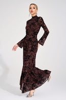 Eldricon Khaki Diamond Maxi Dress