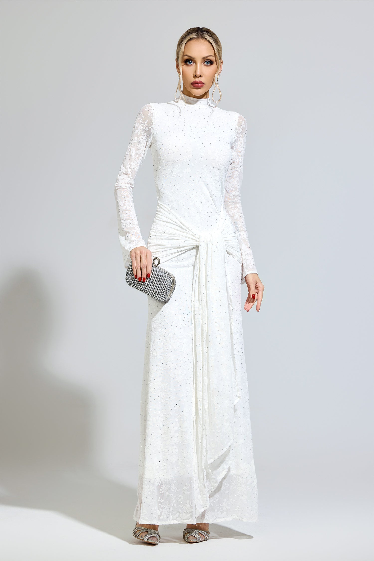 Eldricon White Diamond Maxi Dress