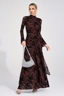 Eldricon Khaki Diamond Maxi Dress