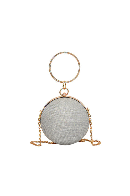 Maldor Silver Round Ball Bag
