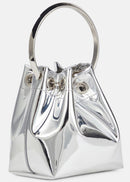 Xavion Metallic Round Handles Bucket Bag