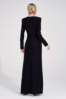 Koryndal Black Diamond Maxi Dress