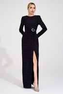 Koryndal Black Diamond Maxi Dress