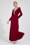Loryndal Red Diamond Maxi Dress