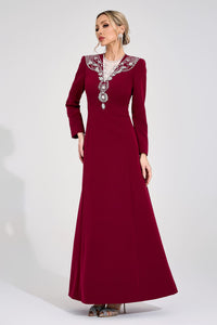 Loryndal Red Diamond Maxi Dress
