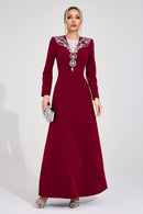 Loryndal Red Diamond Maxi Dress