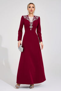 Loryndal Red Diamond Maxi Dress