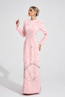 Gyrala Pink Diamond Maxi Dress